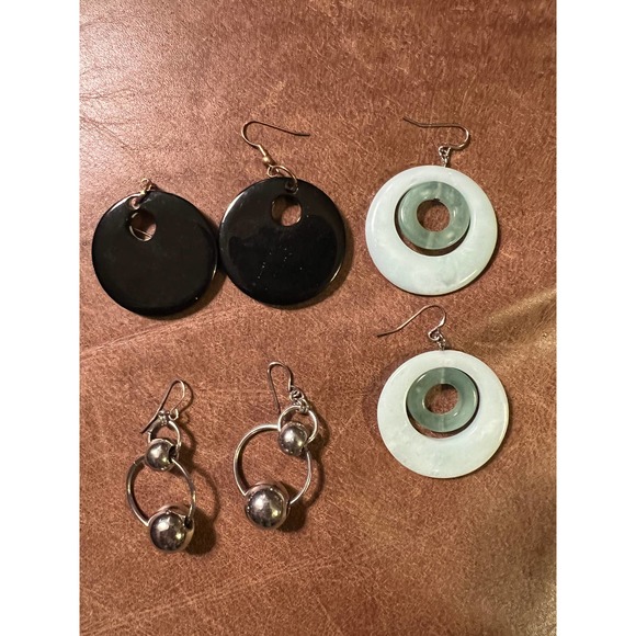 Lot of 3 Pairs French Hook Fashion Earrings - Picture 4 of 8